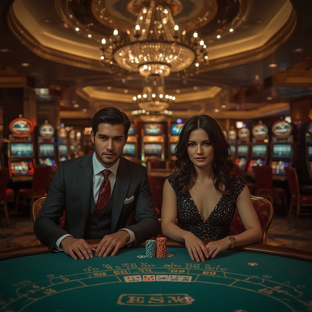 Deux joueurs de poker au Le Bon Casino